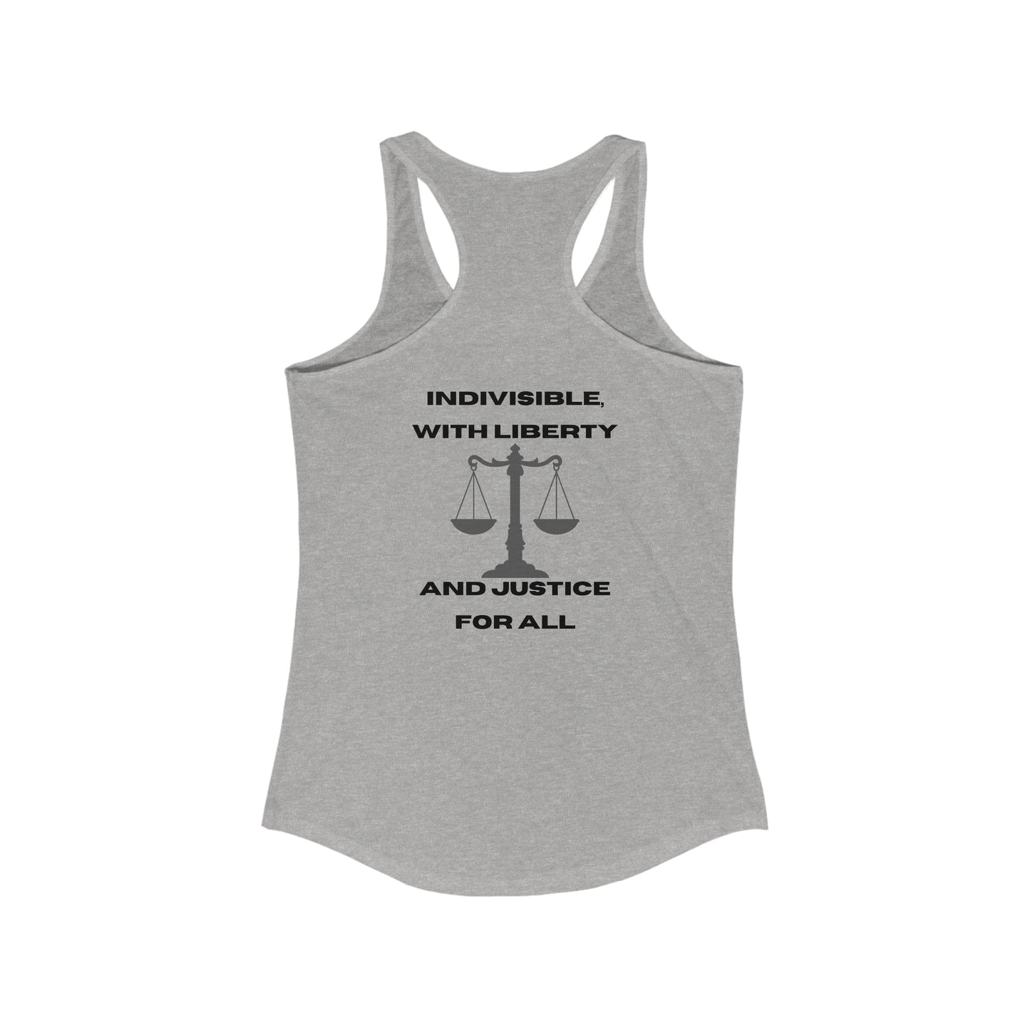 One Nation, Under God Women's Ideal Racerback Tank