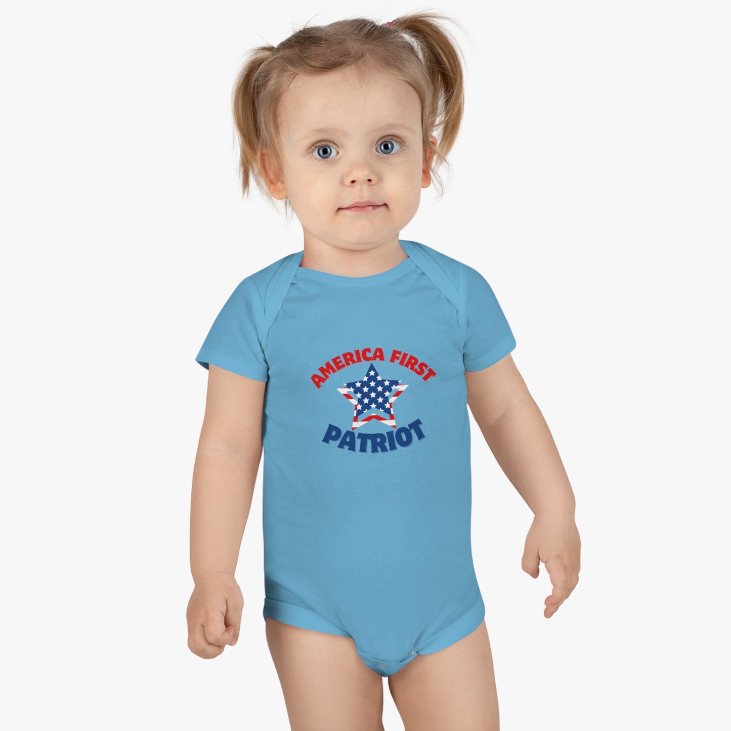 America First Patriot Baby Short Sleeve Onesie®