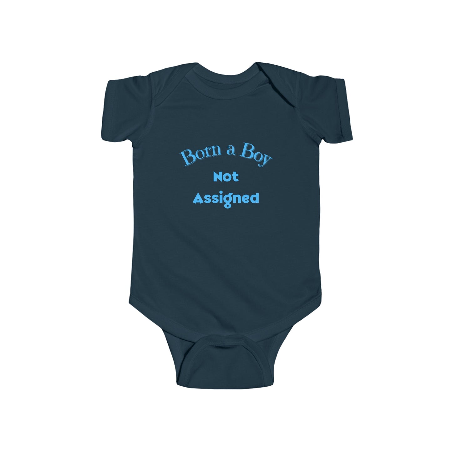 Born A Boy Infant Fine Jersey Bodysuit