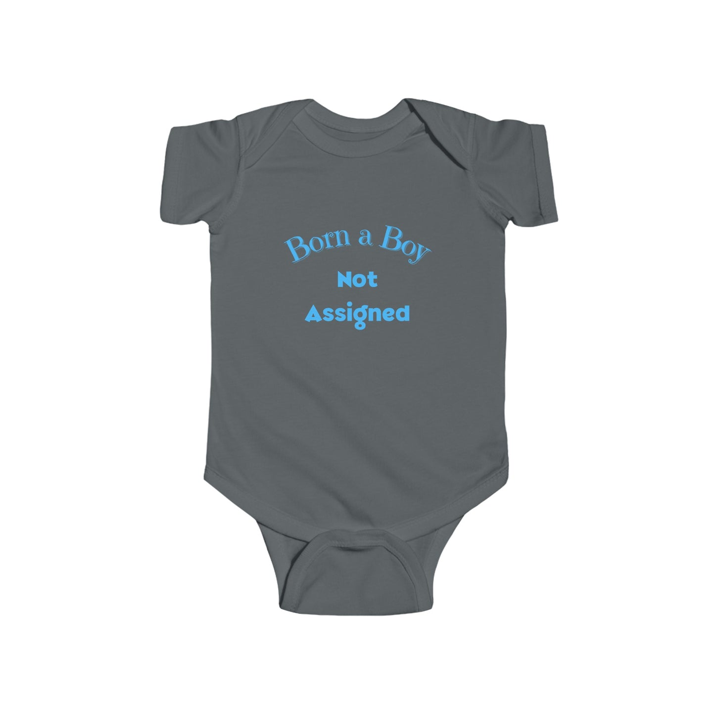 Born A Boy Infant Fine Jersey Bodysuit