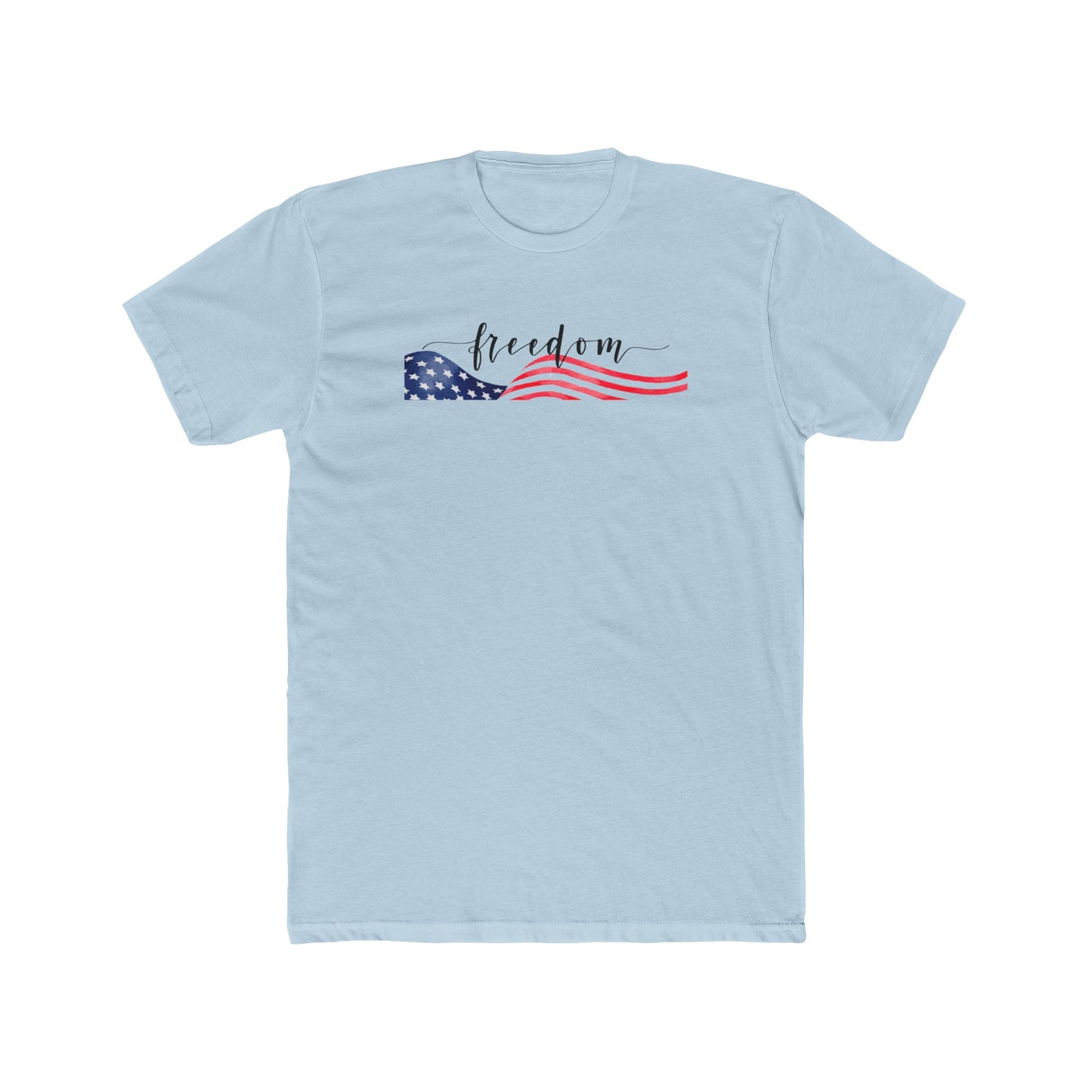 Freedom Script Cotton Crew Tee