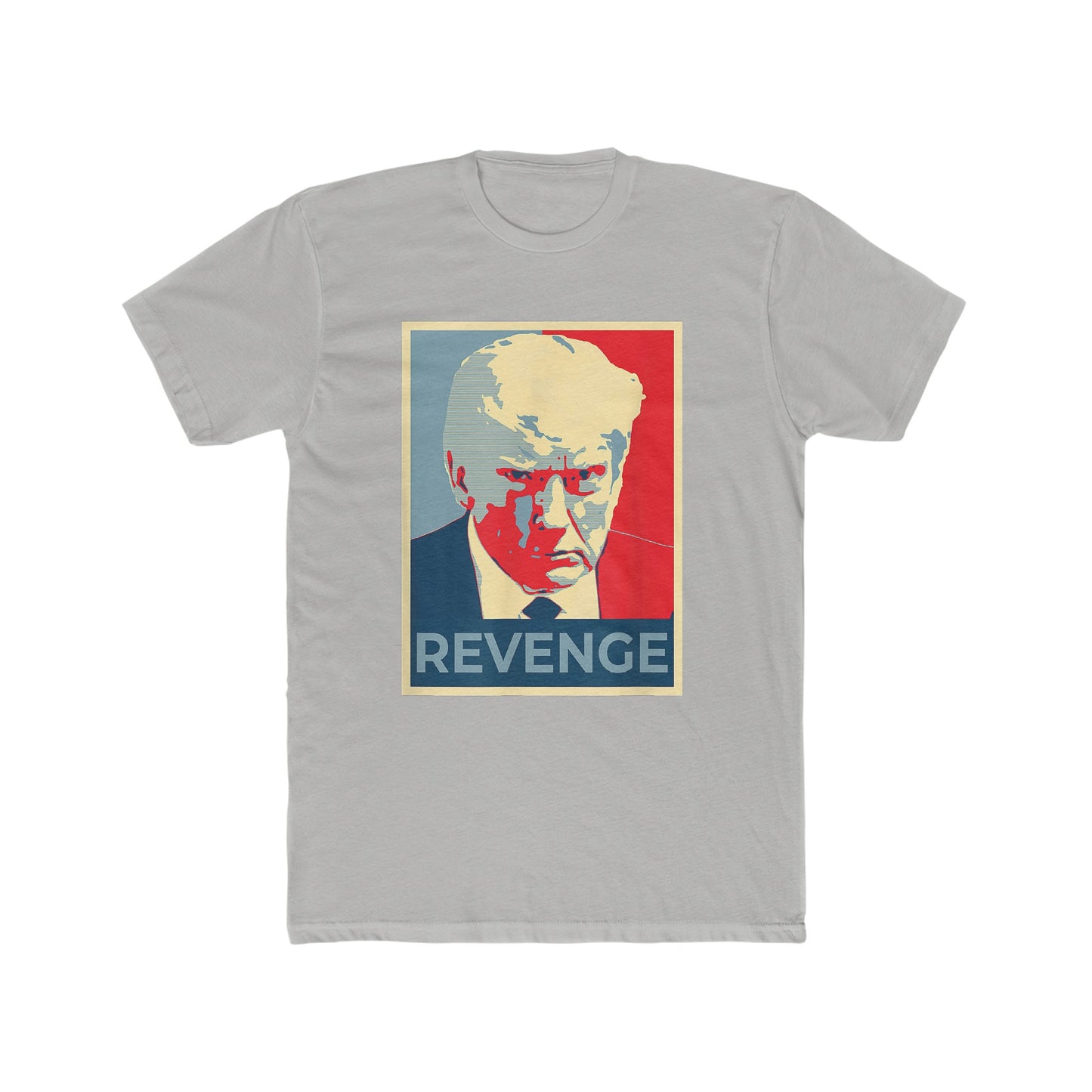 Trump Mugshot Revenge Cotton Crew Tee