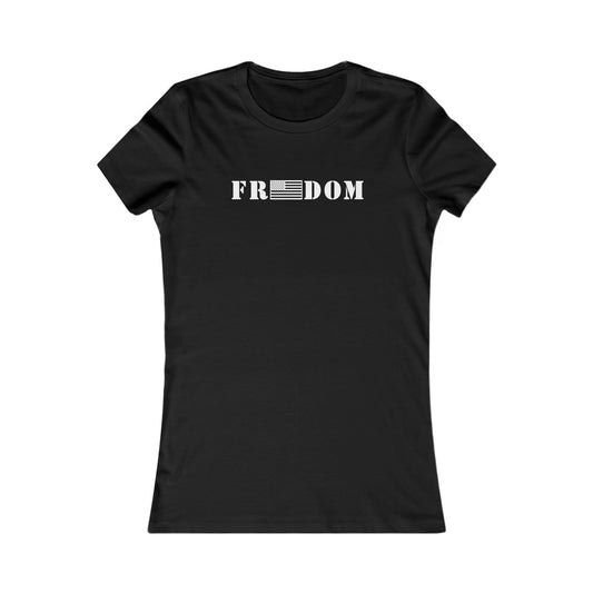 Freedom- Flag Women's Favorite Tee