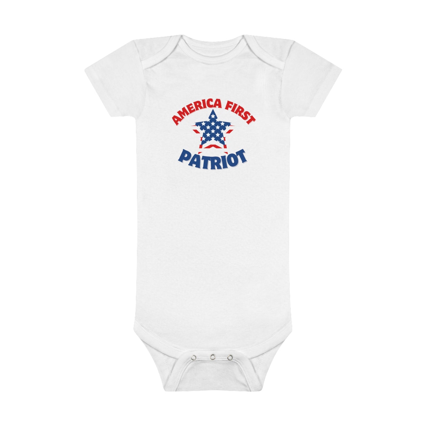 America First Patriot Baby Short Sleeve Onesie®