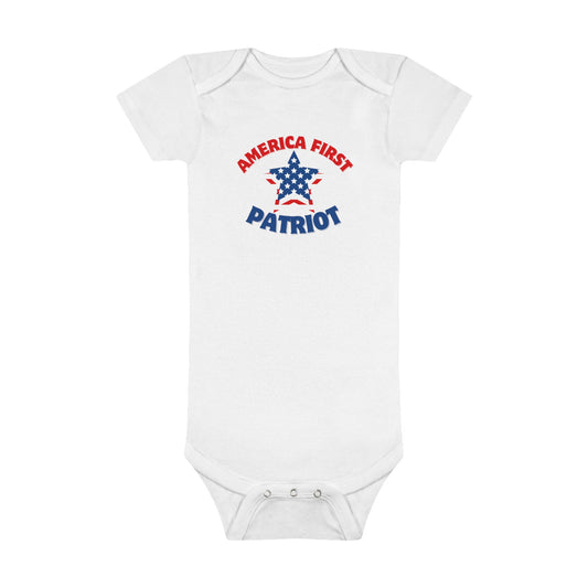 America First Patriot Baby Short Sleeve Onesie®