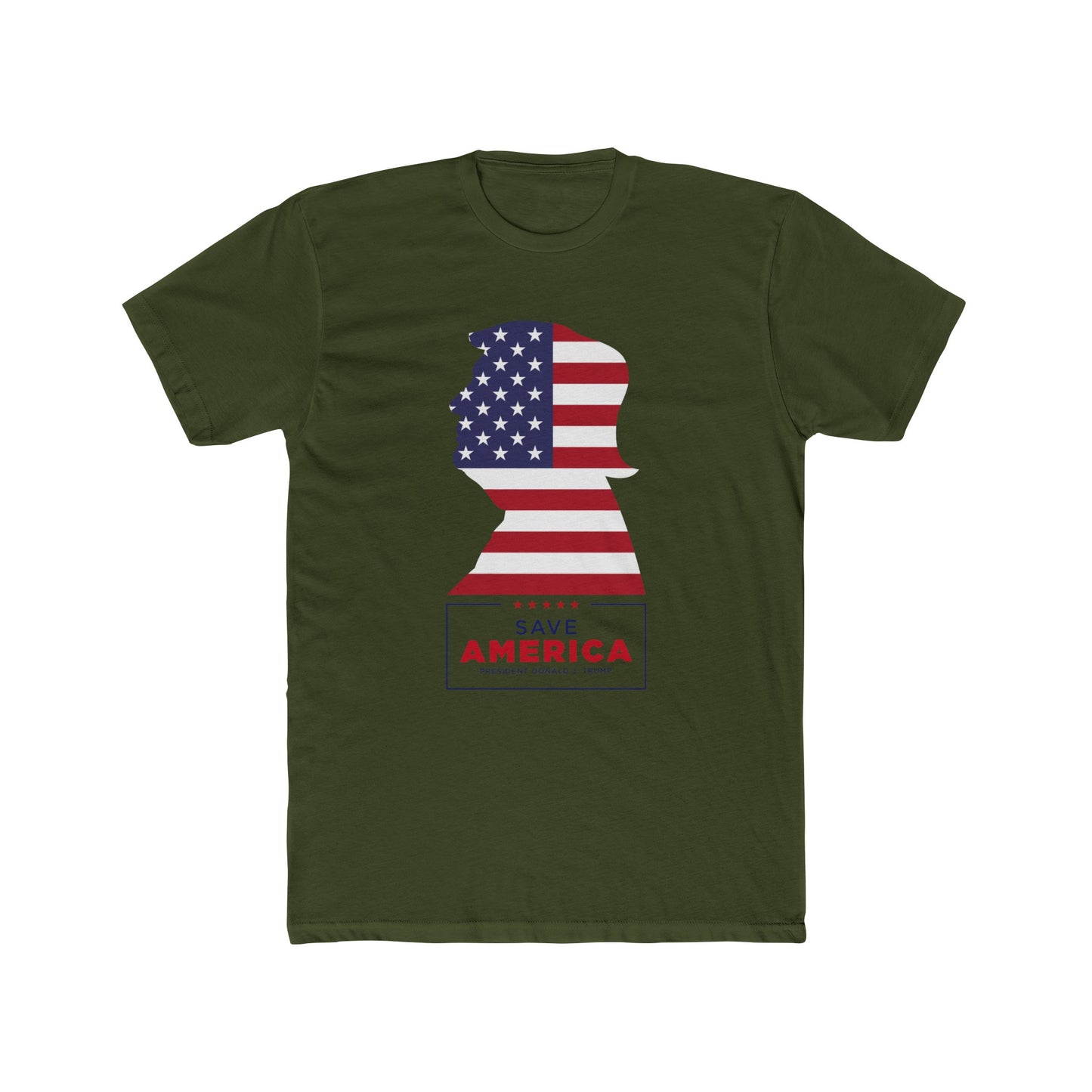 Trump Save America Cotton Crew Tee