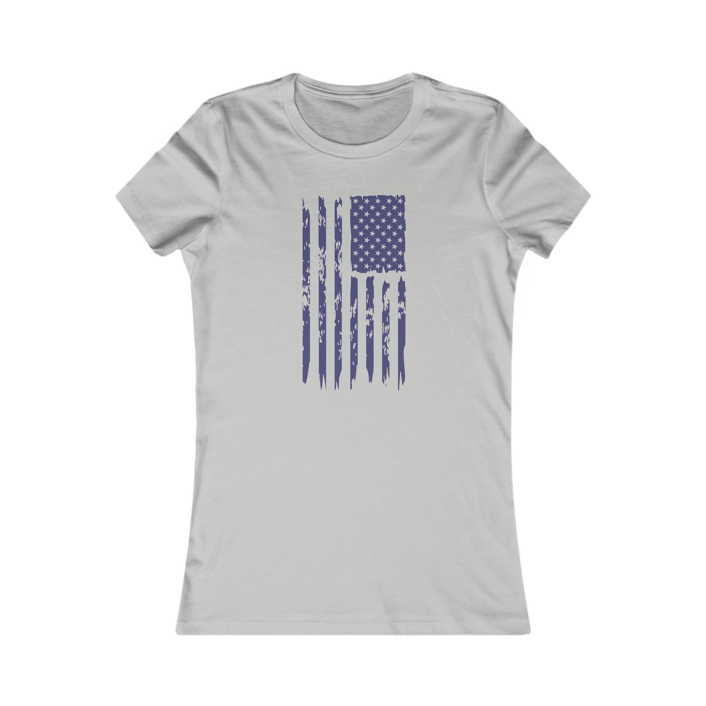 US Flag- Navy Blue Women's Favorite Tee