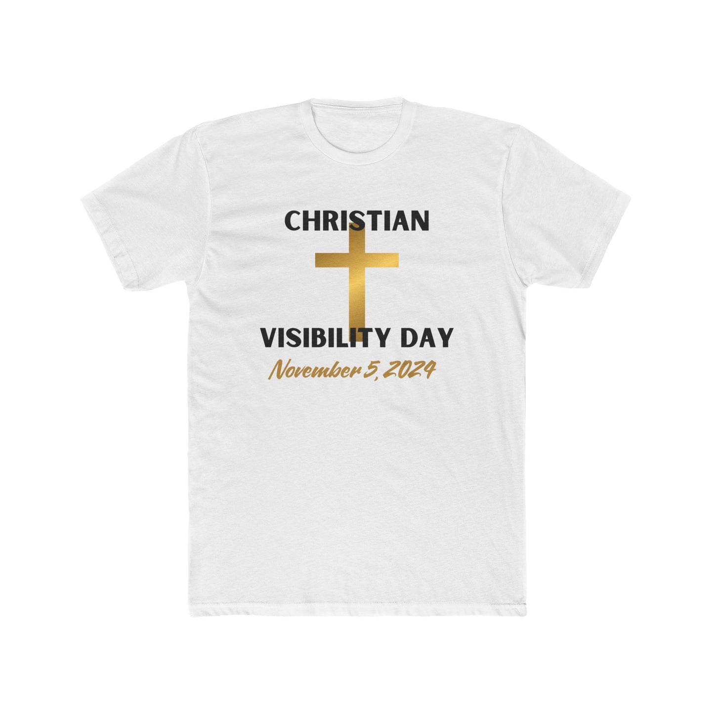 Christian Visibility Day Cotton Crew Tee