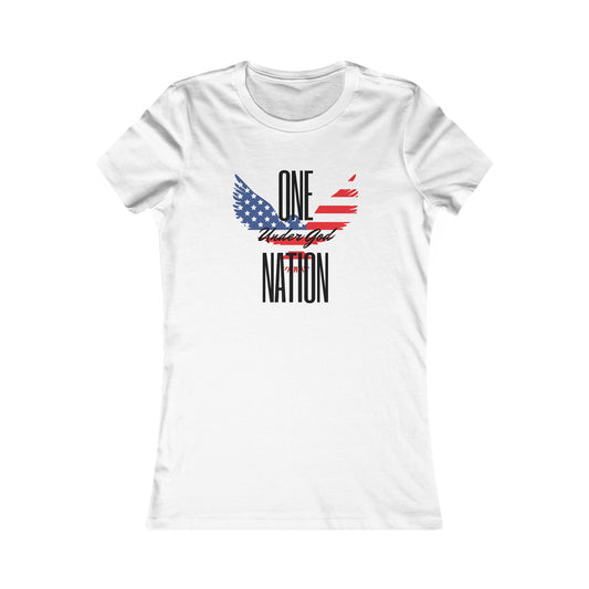 One Nation- Eagle, Women's Favorite Tee