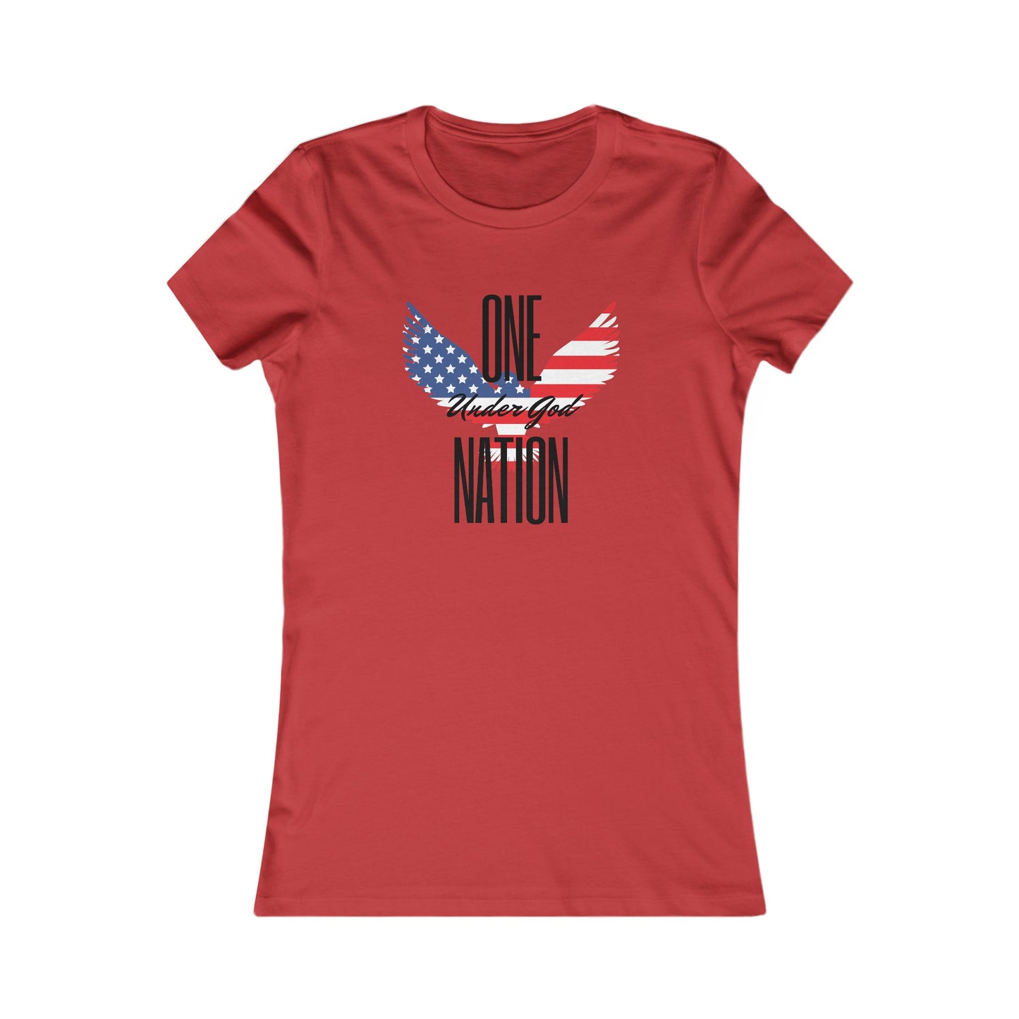 One Nation- Eagle, Women's Favorite Tee