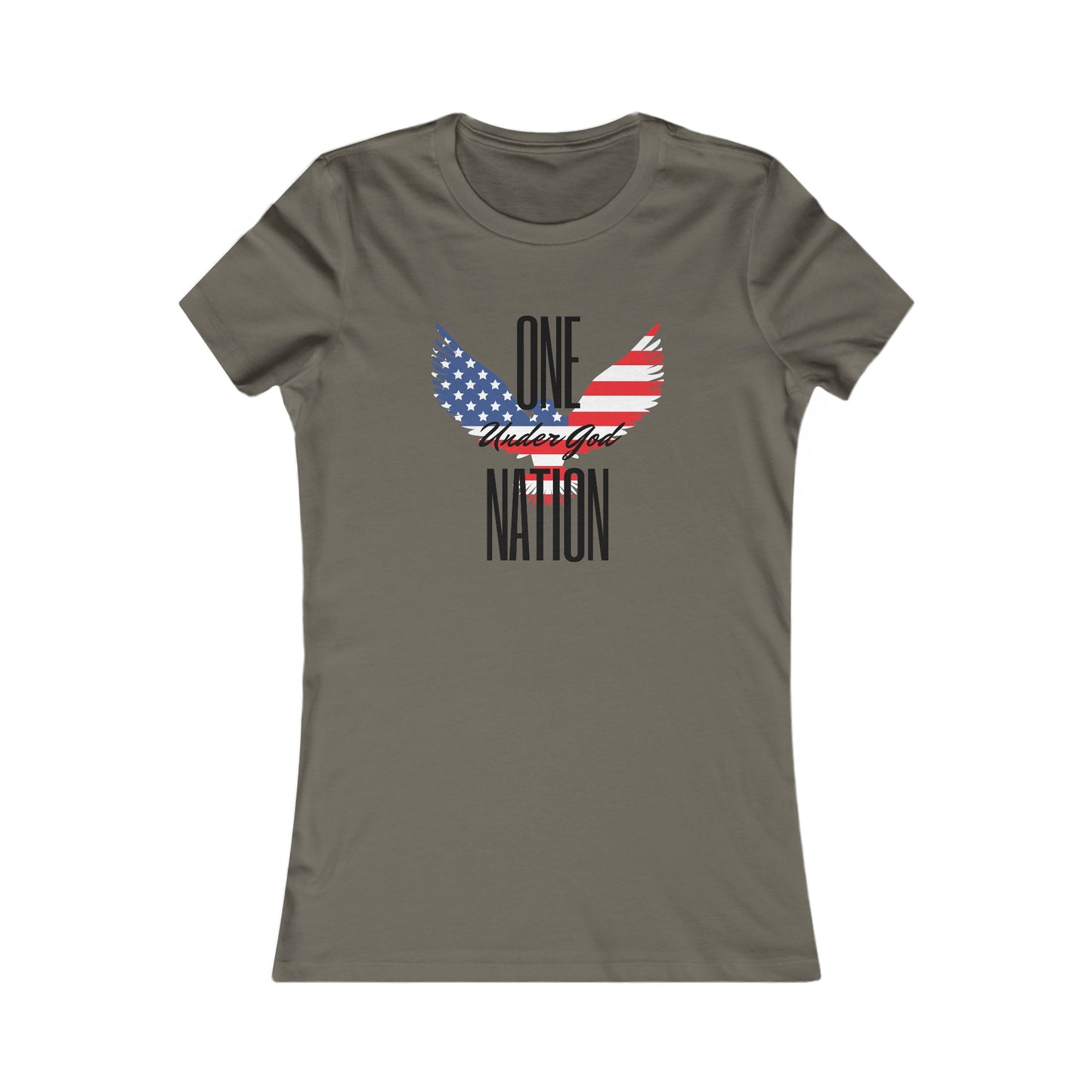 One Nation- Eagle, Women's Favorite Tee