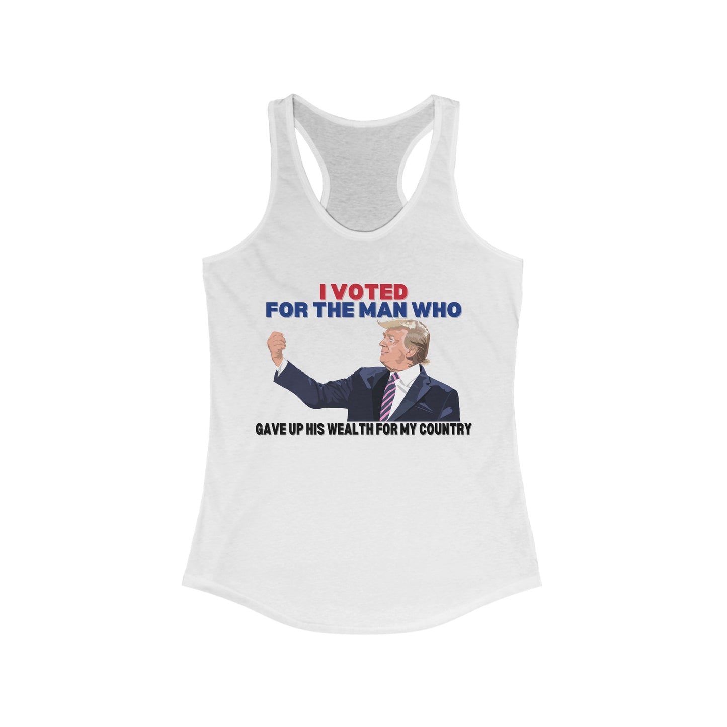 Trump vs Biden Women's Ideal Racerback Tank