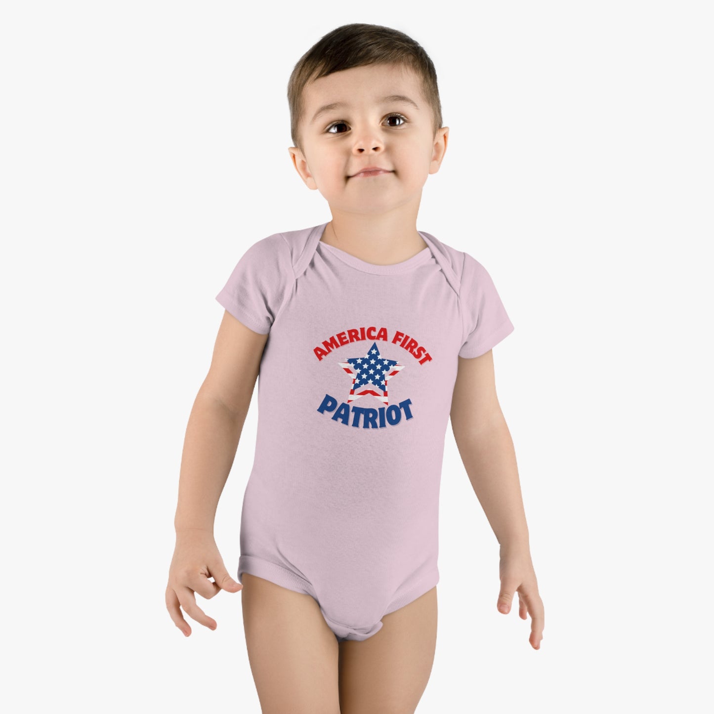 America First Patriot Baby Short Sleeve Onesie®