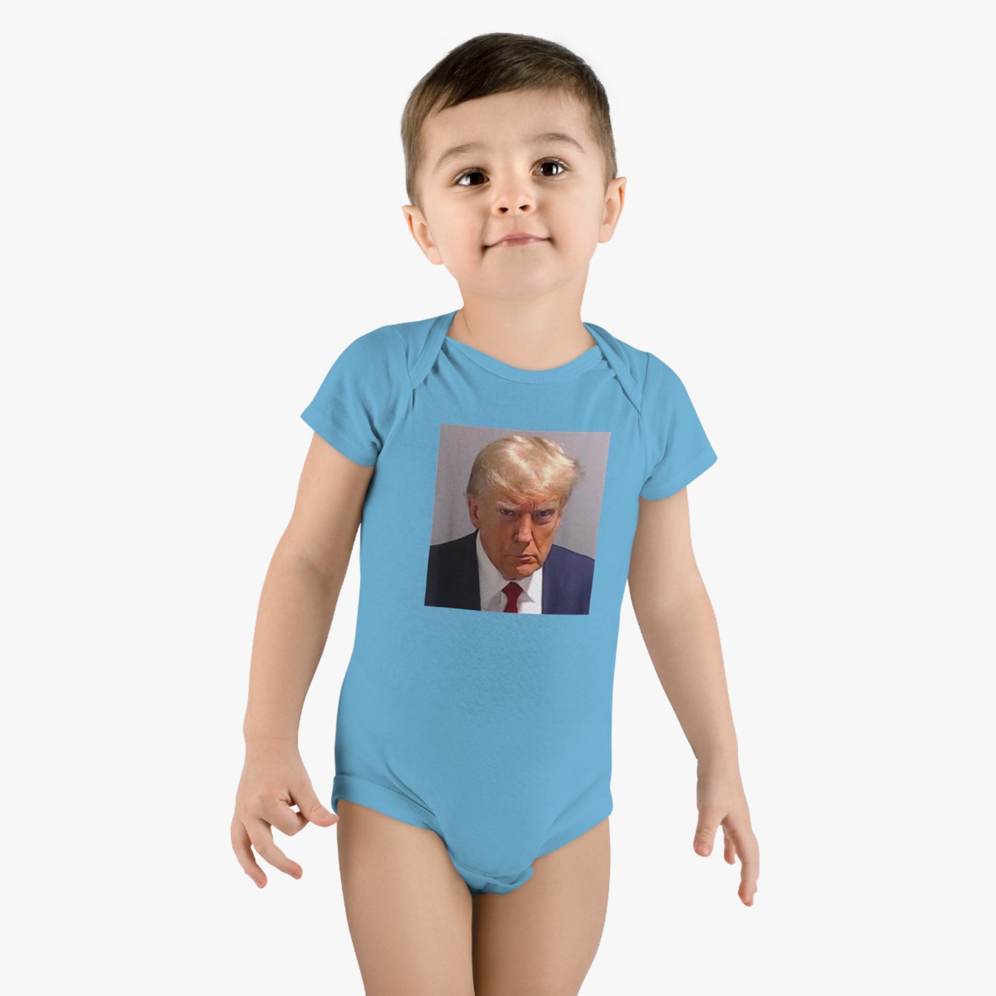 Trump Mugshot Baby Short Sleeve Onesie®