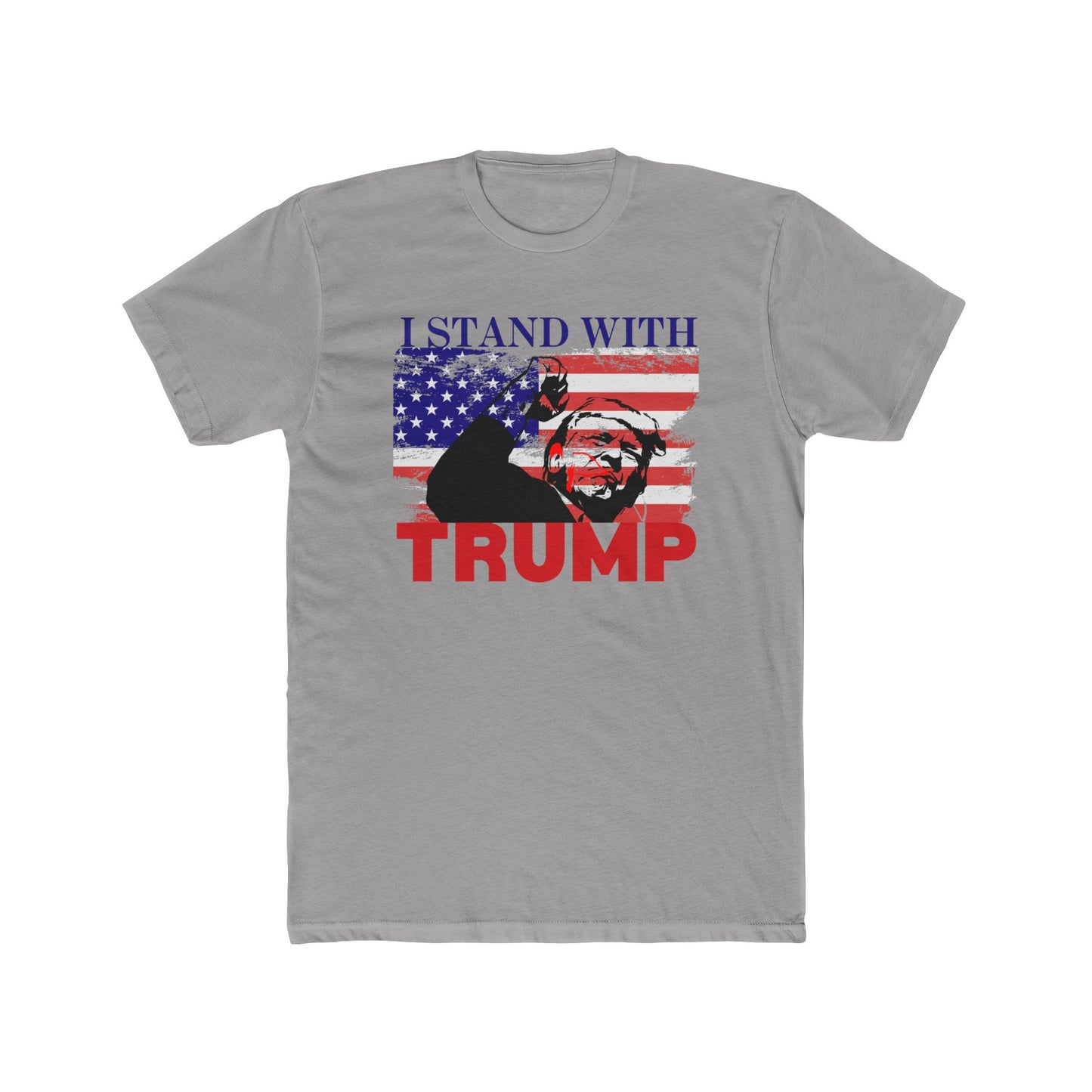 I Stand With TRUMP Cotton Crew Tee