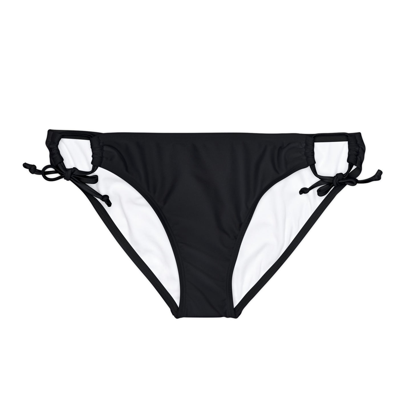 MAGA Black Loop Tie Side Bikini Bottom