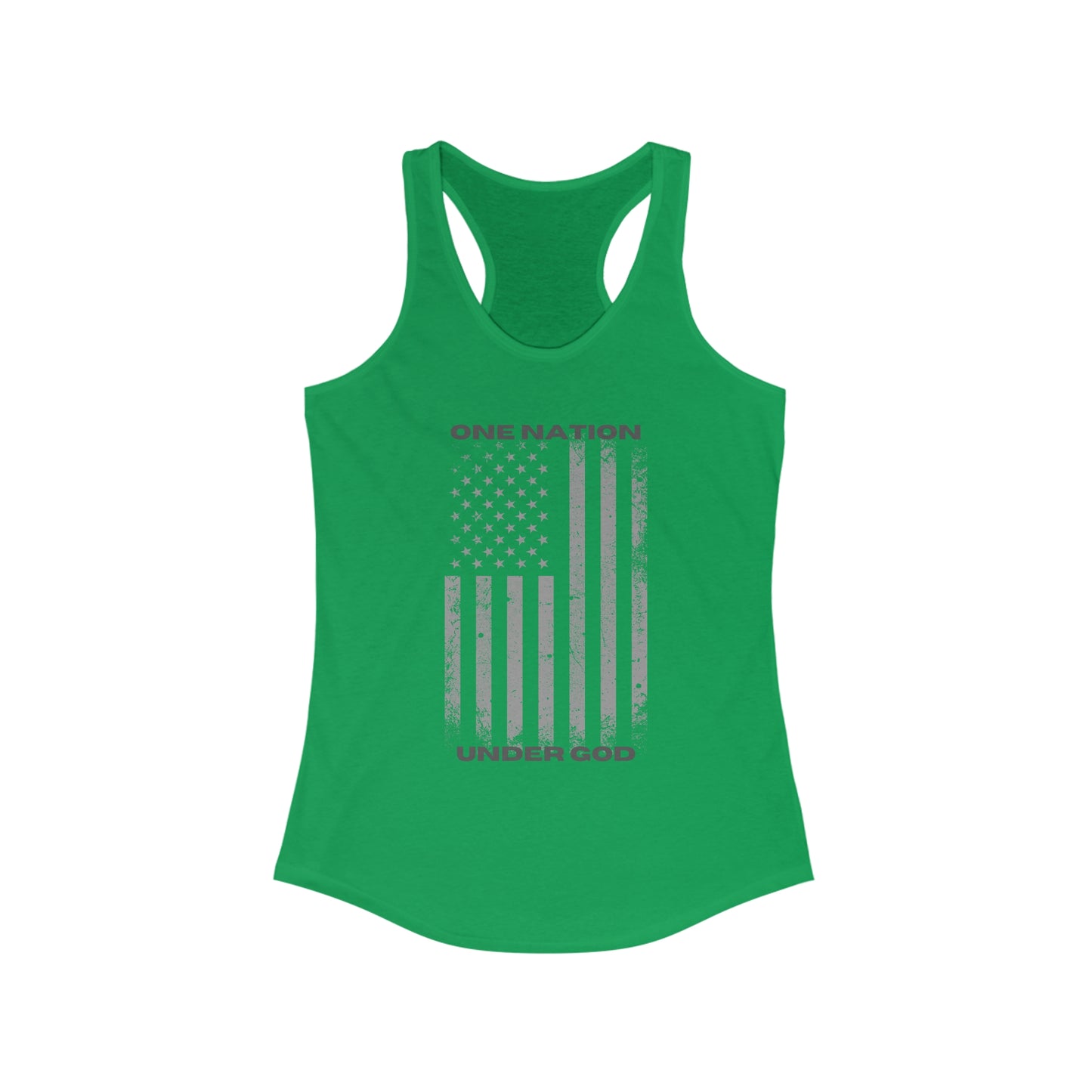 One Nation, Under God Women's Ideal Racerback Tank