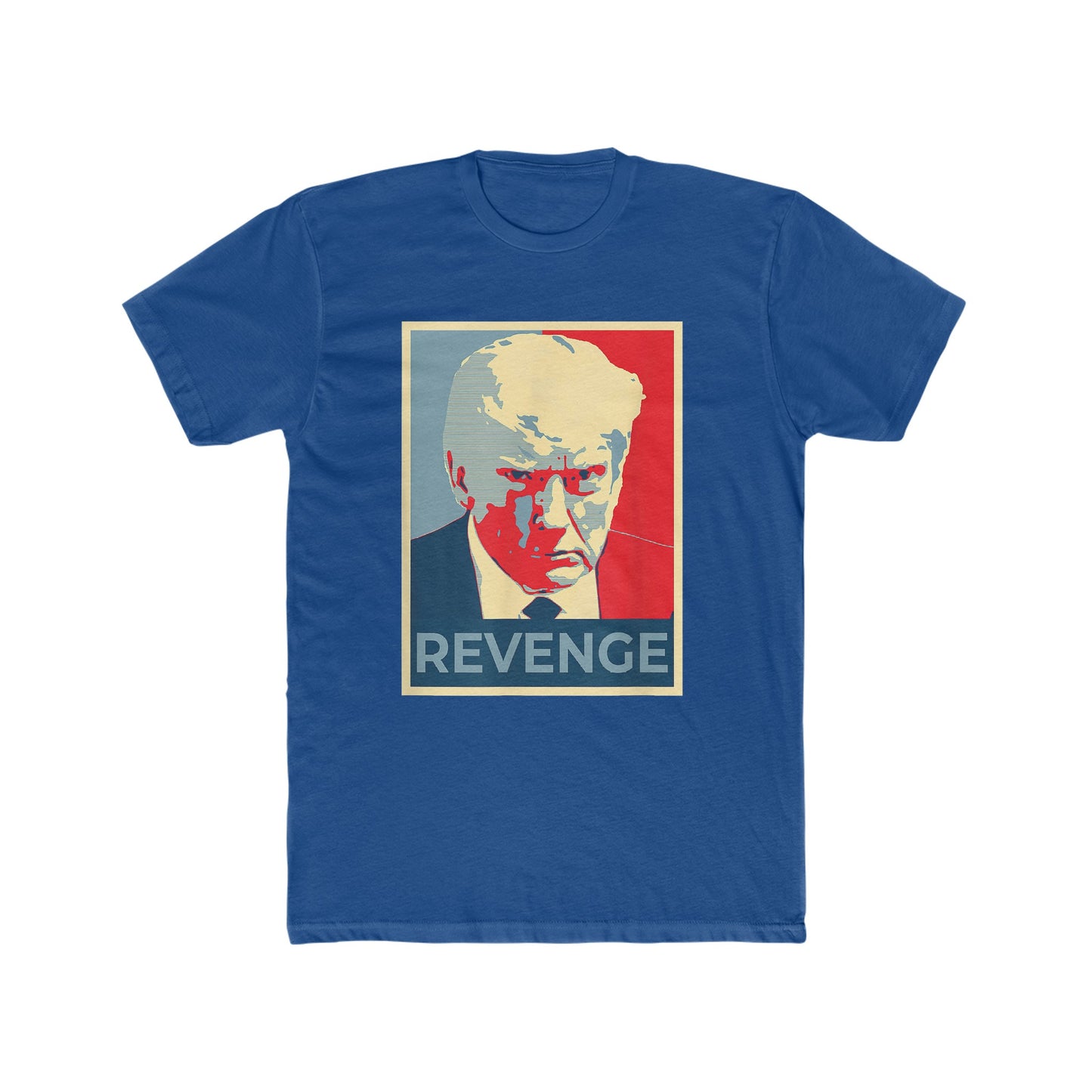 Trump Mugshot Revenge Cotton Crew Tee