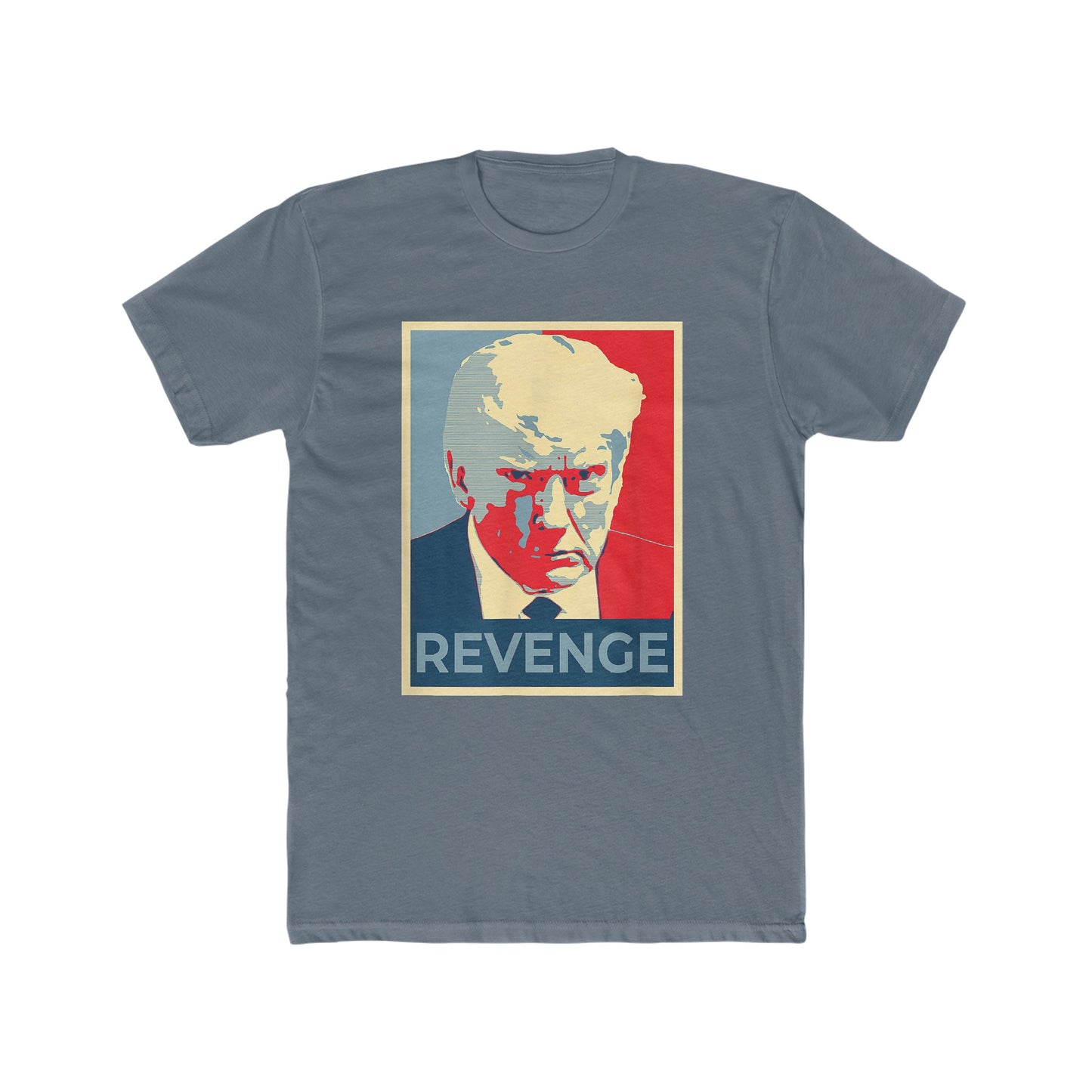 Trump Mugshot Revenge Cotton Crew Tee