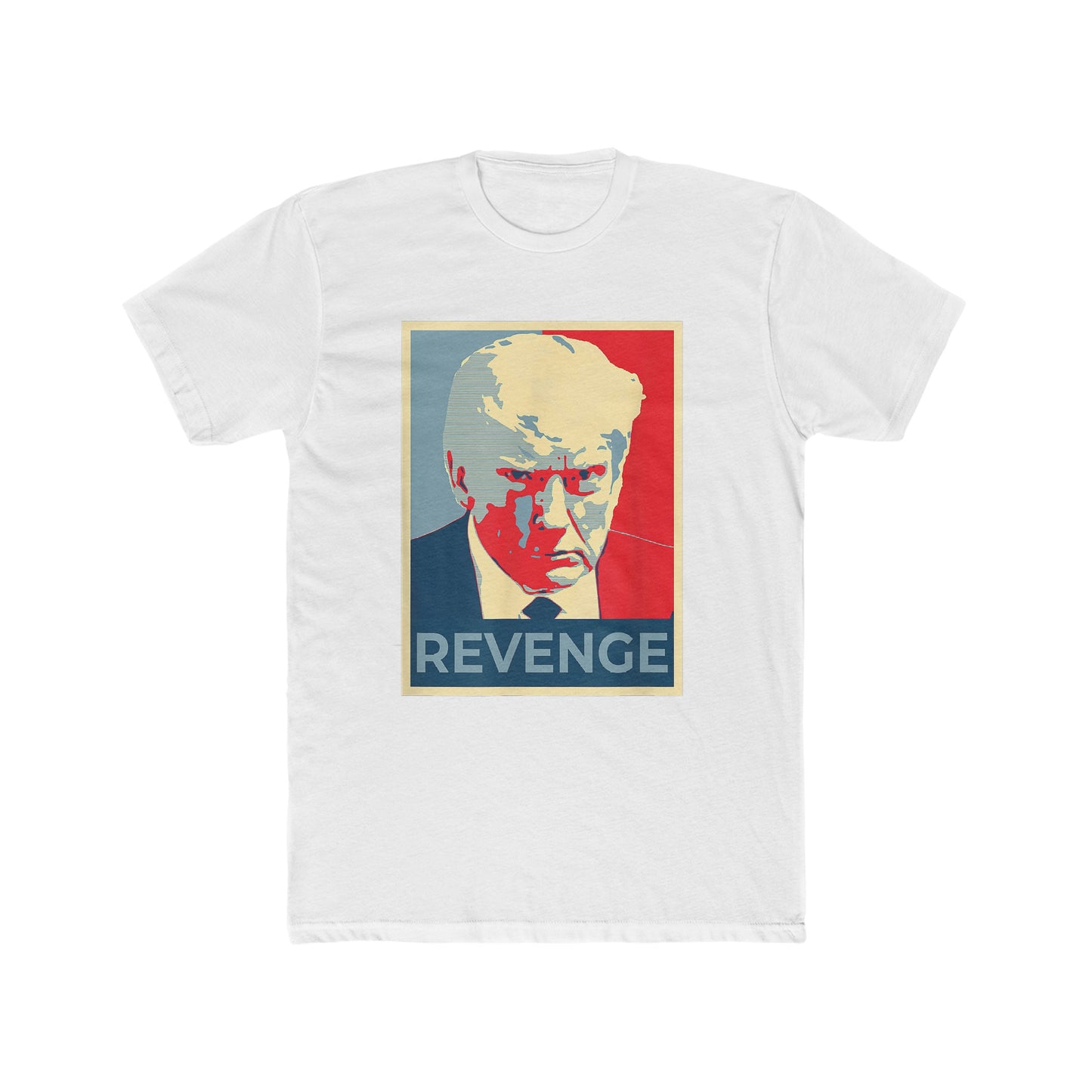 Trump Mugshot Revenge Cotton Crew Tee