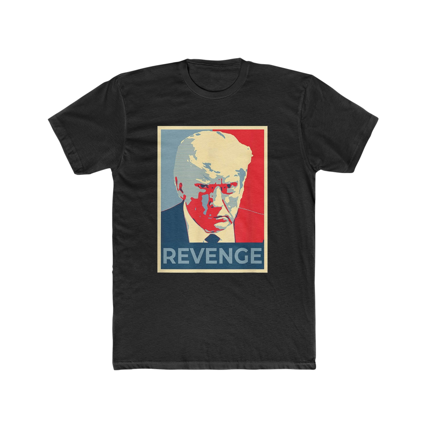 Trump Mugshot Revenge Cotton Crew Tee