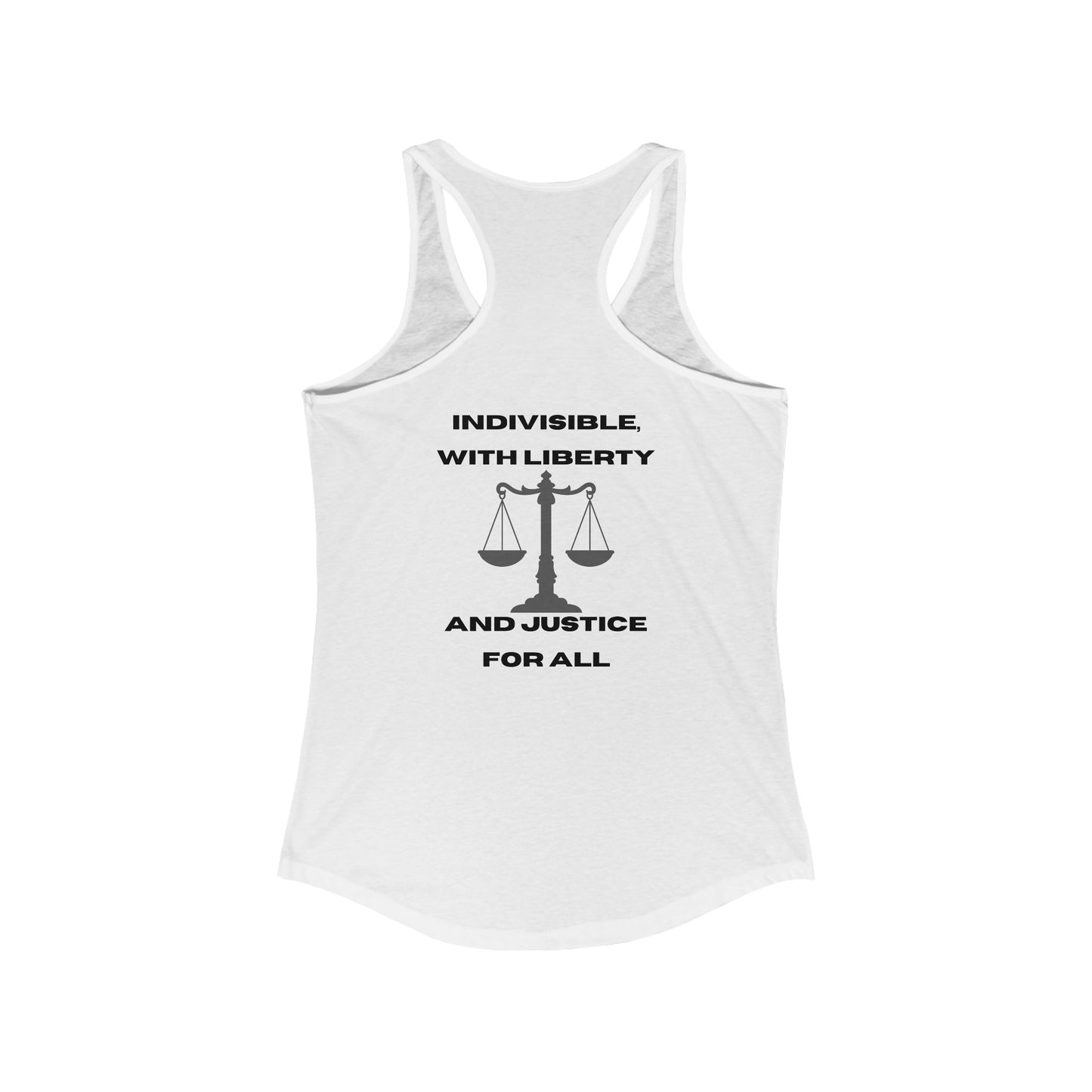 One Nation, Under God Women's Ideal Racerback Tank