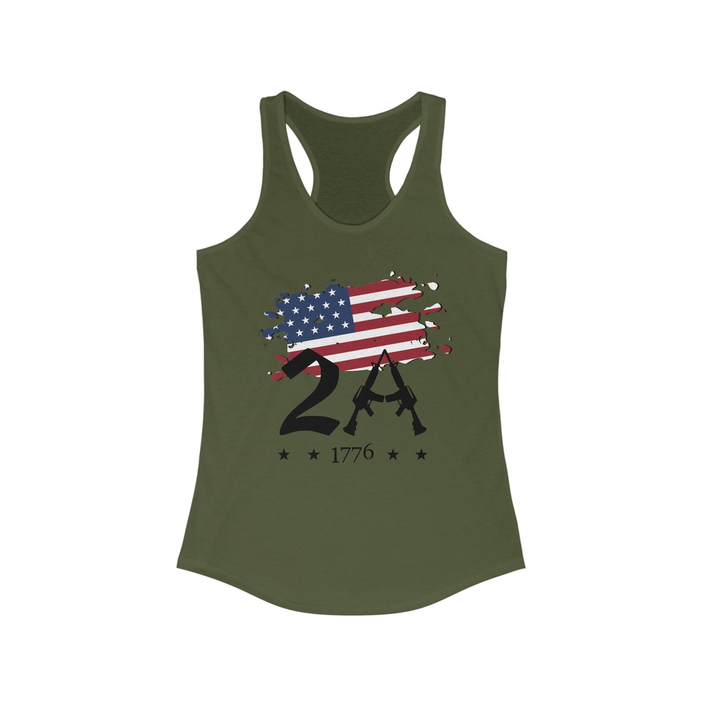 2A 2nd Amendment 1776 Women's Ideal Racerback Tank