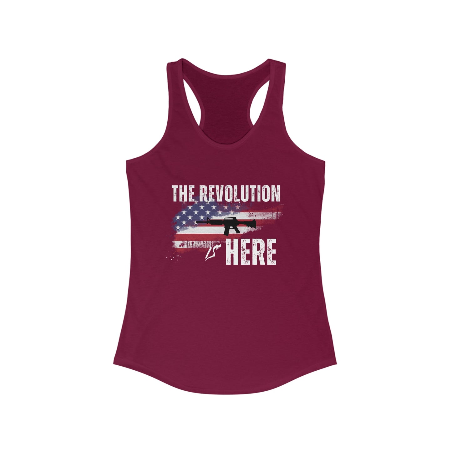 The Revolution is Here Women's Ideal Racerback Tank