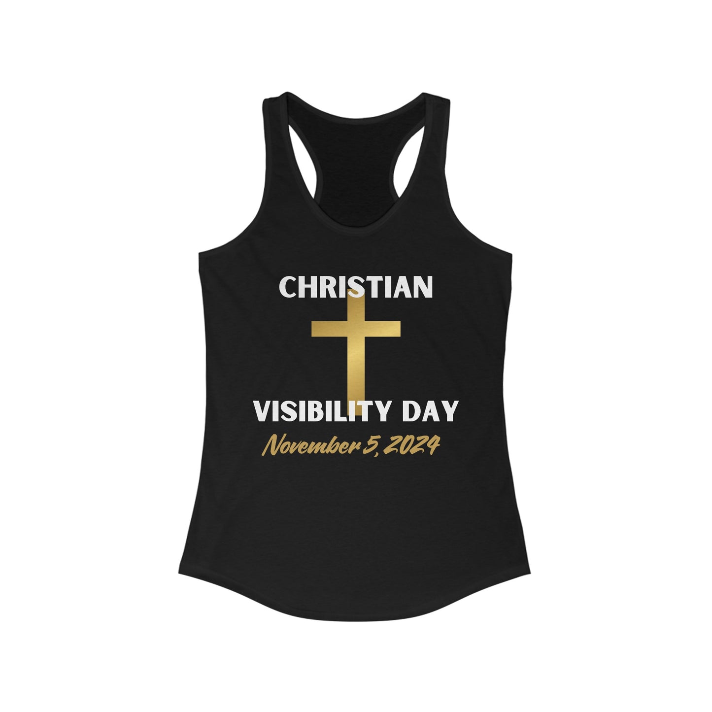 Christian Visibility Day Women's Ideal Racerback Tank