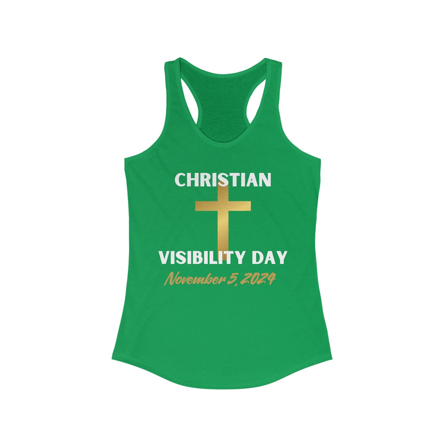 Christian Visibility Day Women's Ideal Racerback Tank