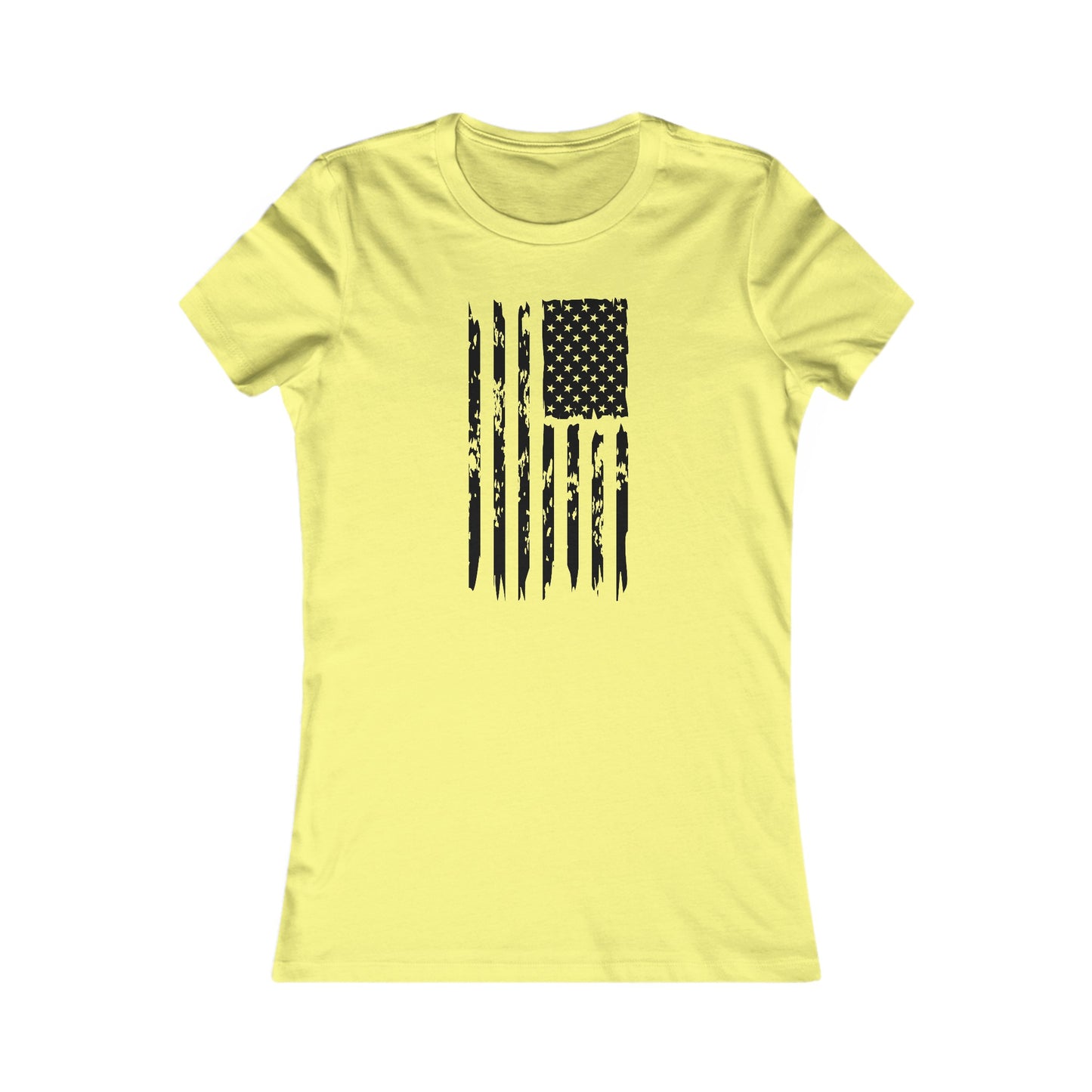 US Flag- Black/White Women's Favorite Tee