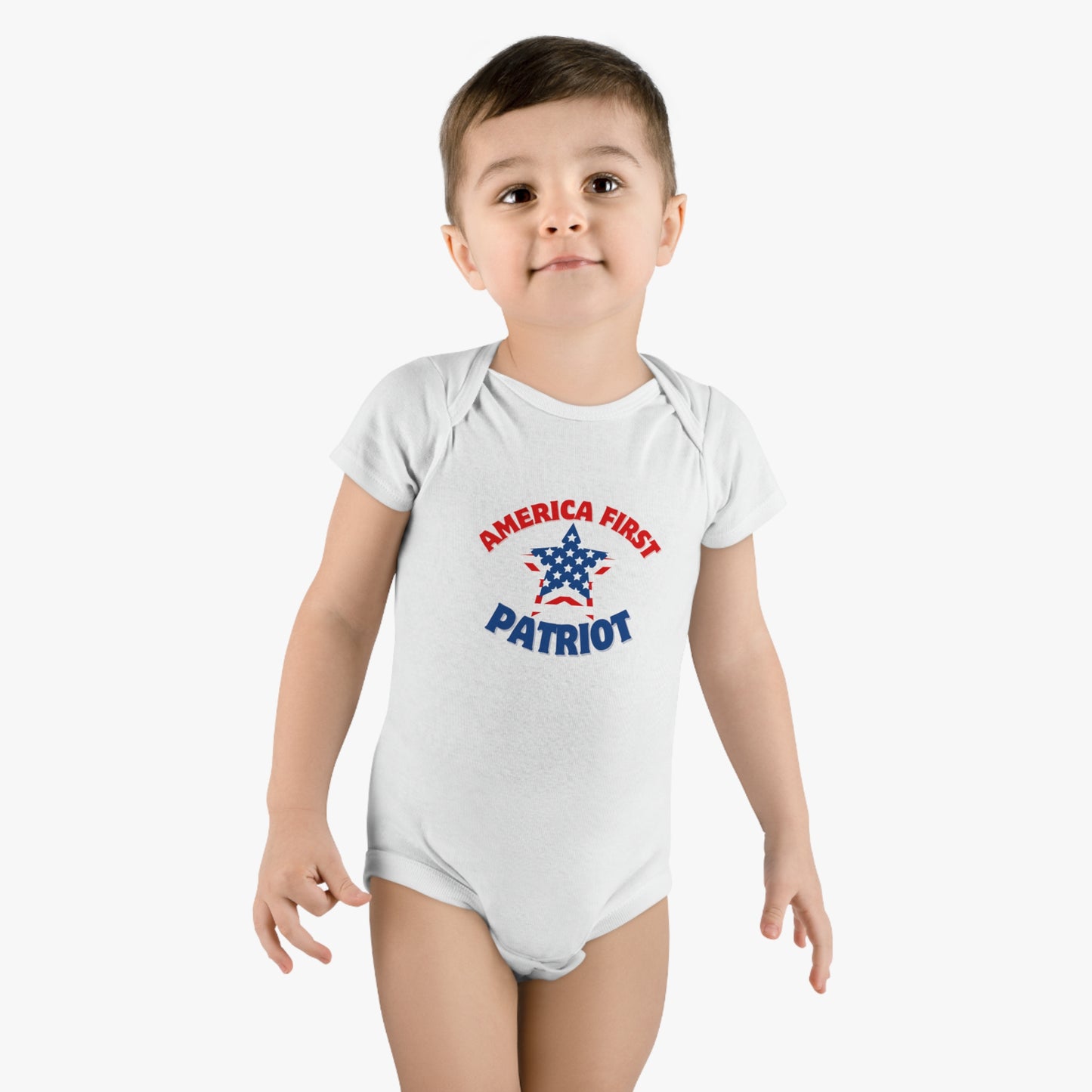 America First Patriot Baby Short Sleeve Onesie®