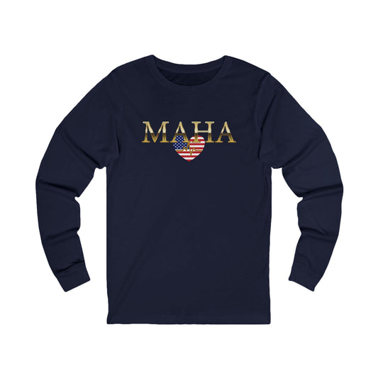 MAHA USA Heartbeat Unisex Jersey Long Sleeve Tee