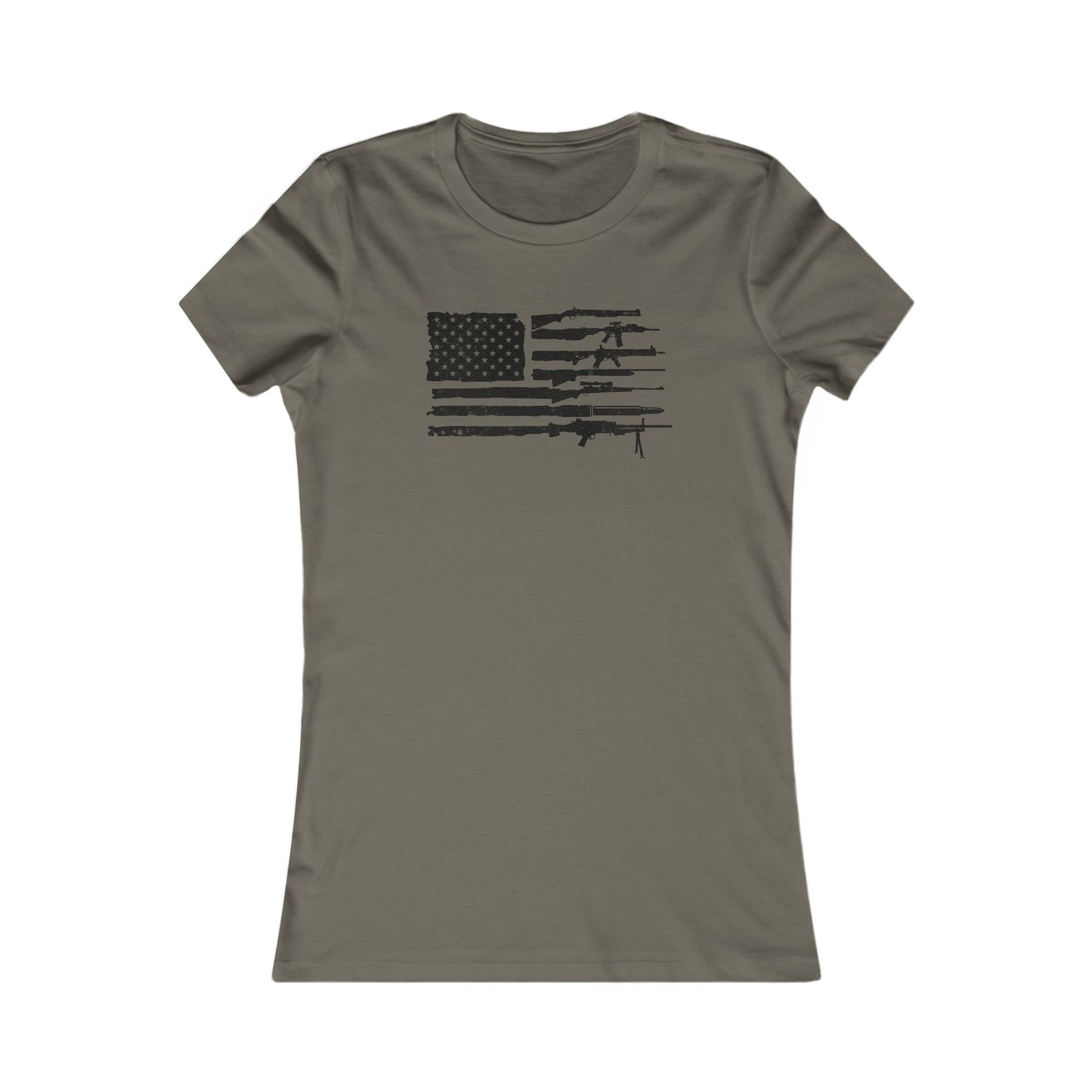 Flag of Guns, Black/White Women's Favorite Tee