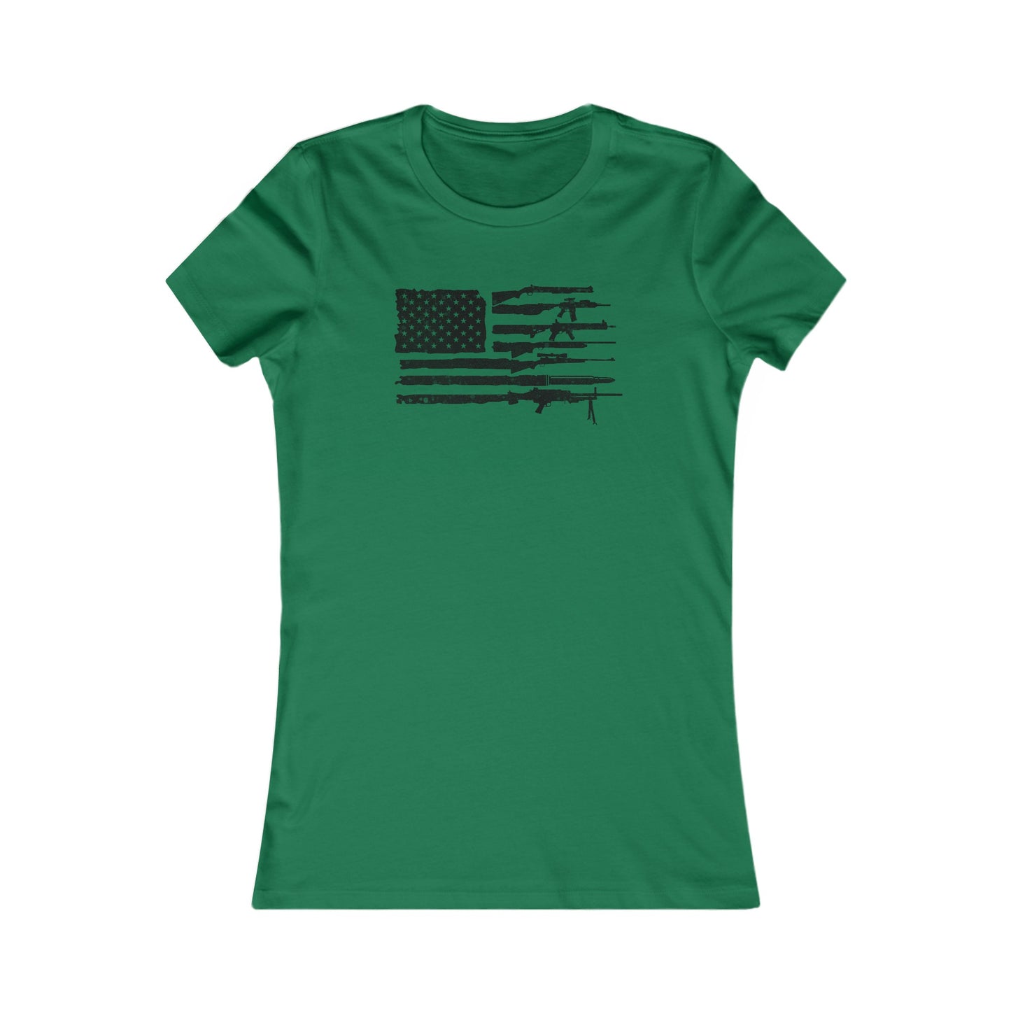 Flag of Guns, Black/White Women's Favorite Tee