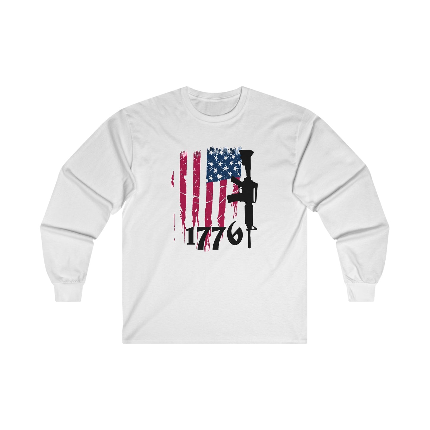 1776 US Flag Unisex Ultra Cotton Long Sleeve Tee