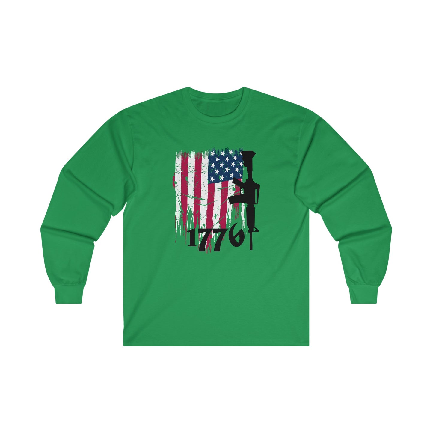 1776 US Flag Unisex Ultra Cotton Long Sleeve Tee