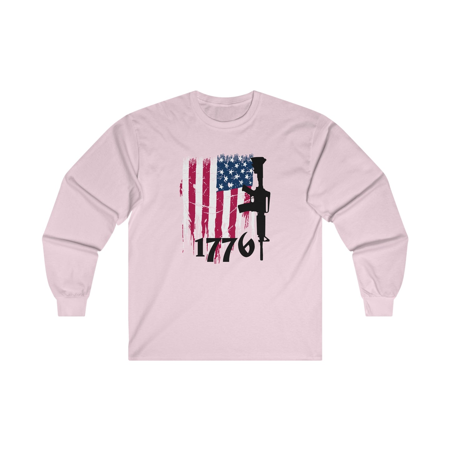 1776 US Flag Unisex Ultra Cotton Long Sleeve Tee