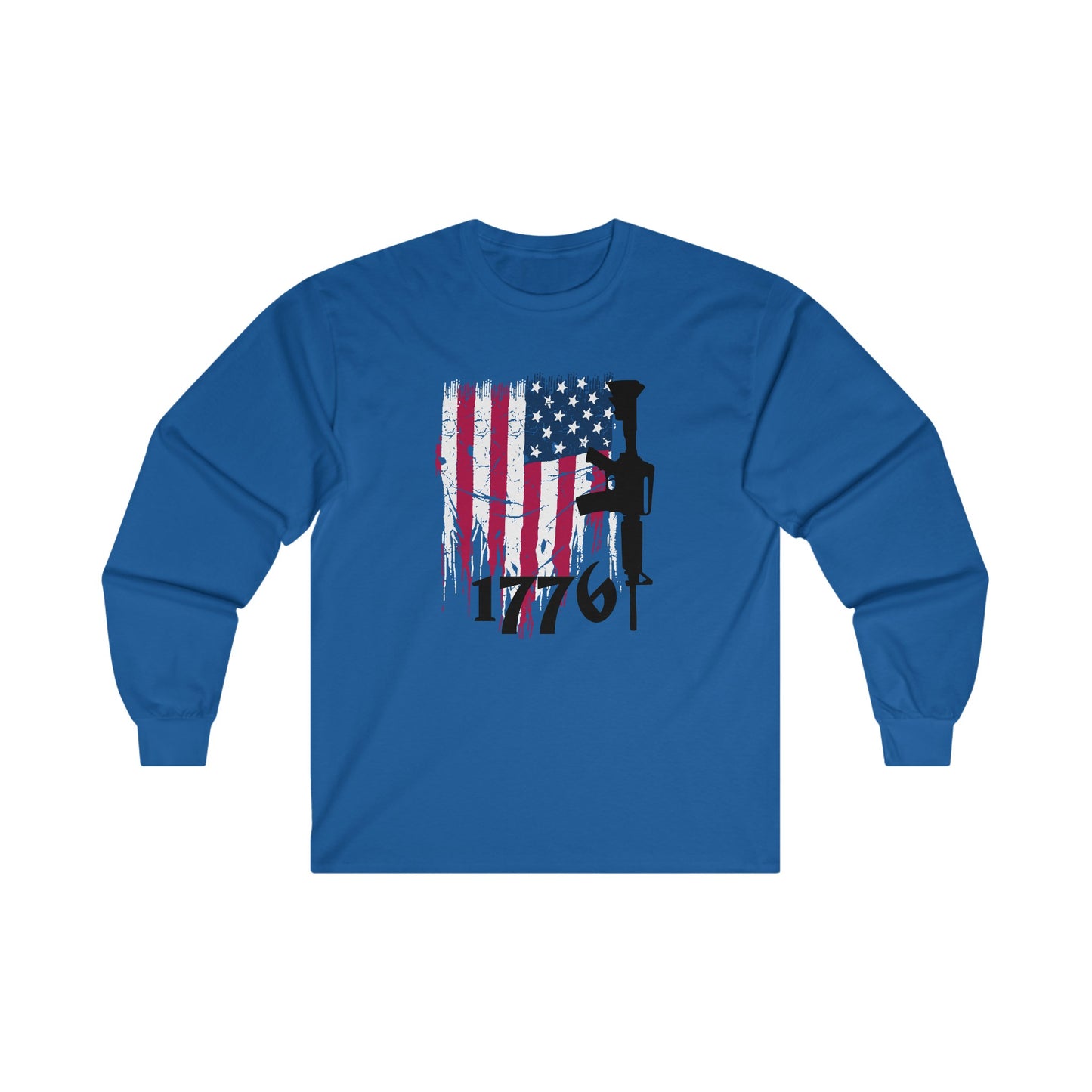 1776 US Flag Unisex Ultra Cotton Long Sleeve Tee