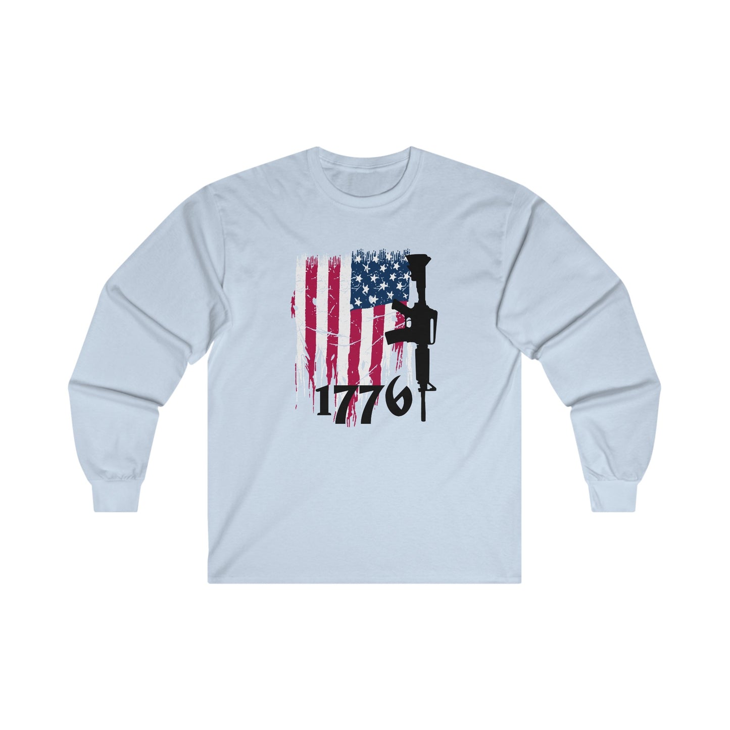 1776 US Flag Unisex Ultra Cotton Long Sleeve Tee