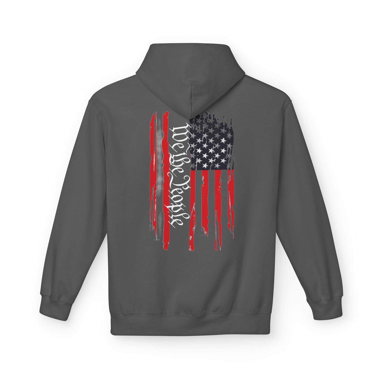 We The People 1776 Distressed American Flag Softstyle Fleece Hoodie