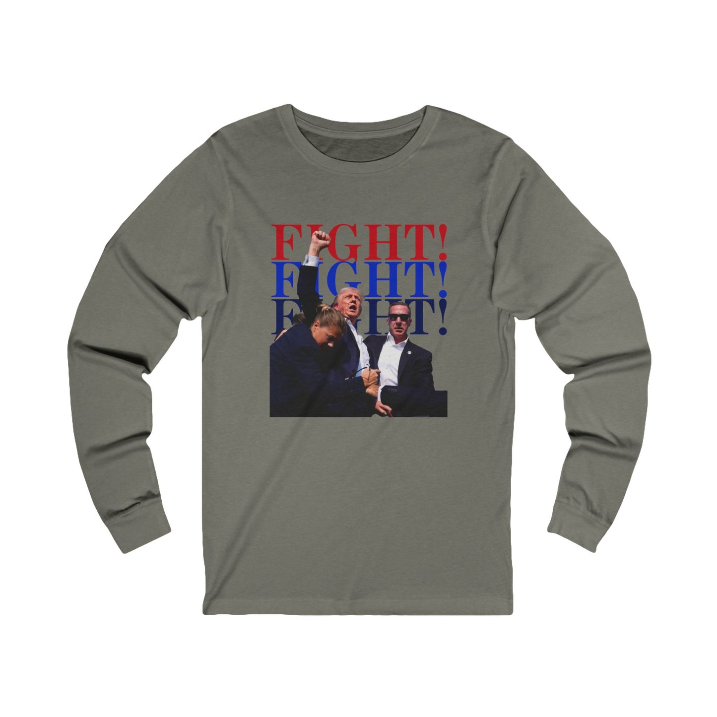 Iconic Trump Fight! Fight! Fight! Unisex Jersey Long Sleeve Tee