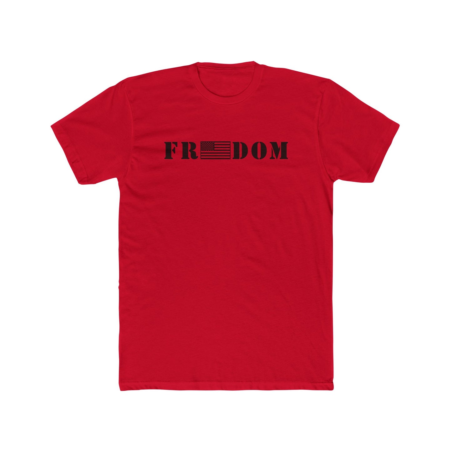 Freedom- Flag Cotton Crew Tee