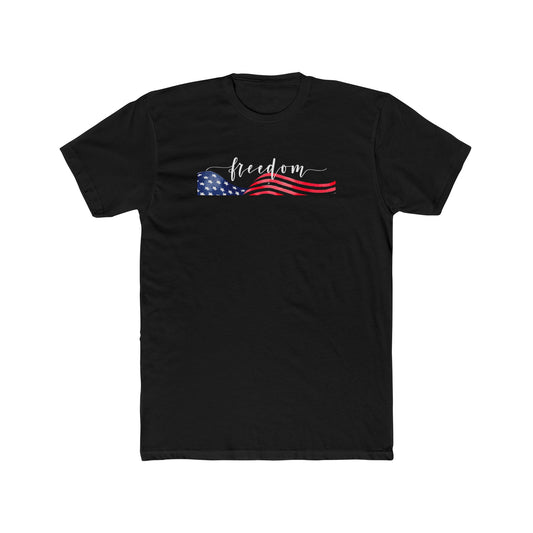 Freedom Script Cotton Crew Tee