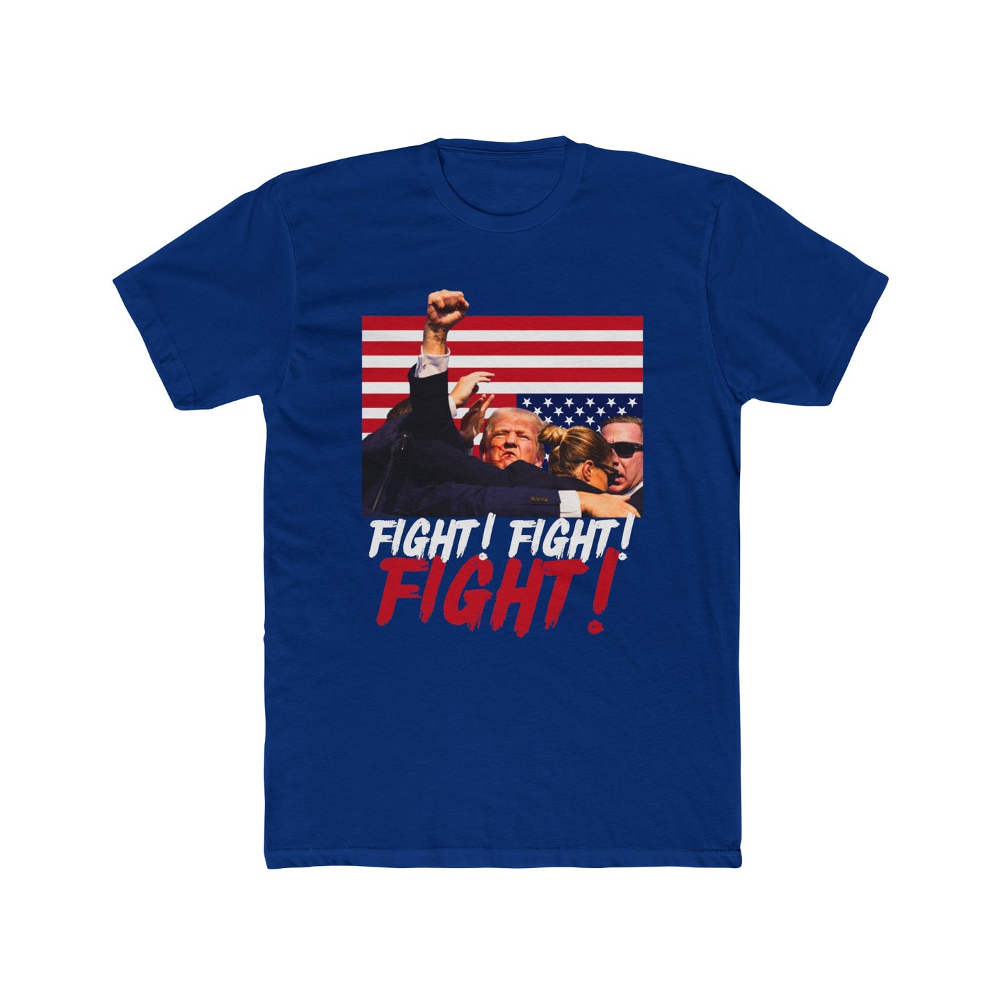 Trump Fight! Fight! Fight! Cotton Crew Tee