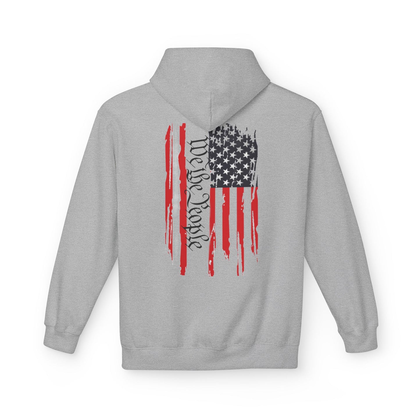 We The People 1776 Distressed American Flag Softstyle Fleece Hoodie