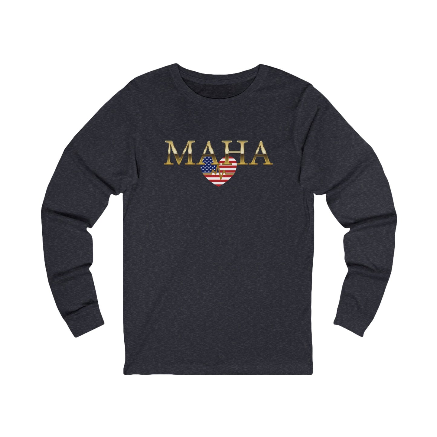 MAHA USA Heartbeat Unisex Jersey Long Sleeve Tee