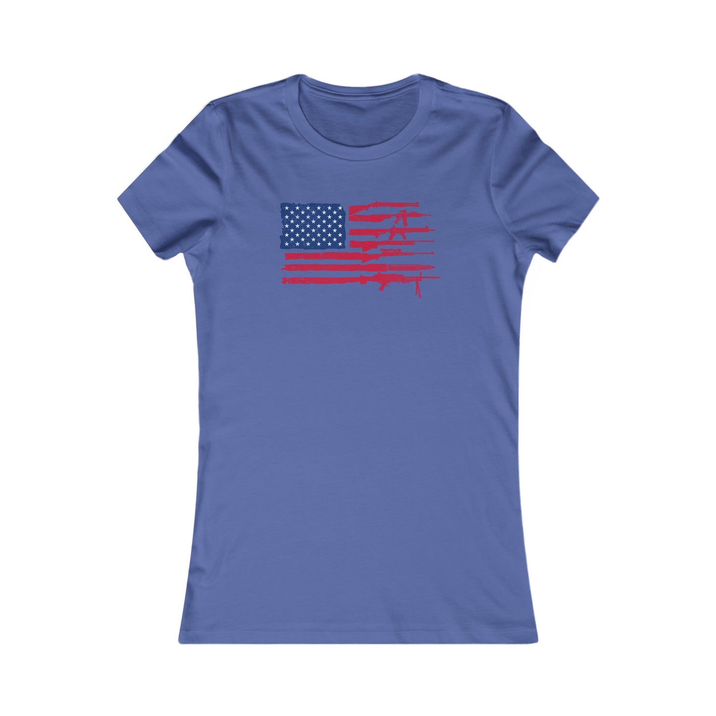 Flag of Guns, Red White & Blue Women's Favorite Tee