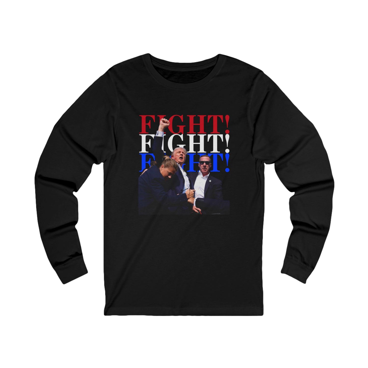 Iconic Trump Fight! Fight! Fight! Unisex Jersey Long Sleeve Tee