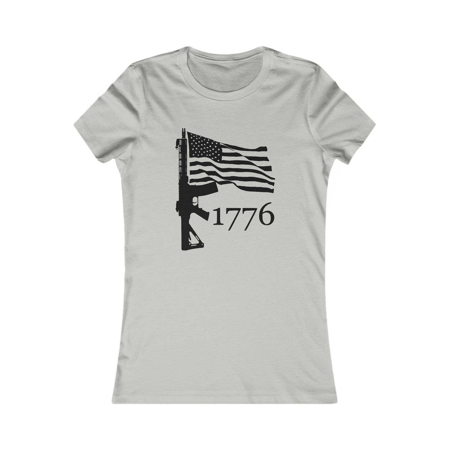 US Flag-Rifle-1776 Women's Favorite Tee